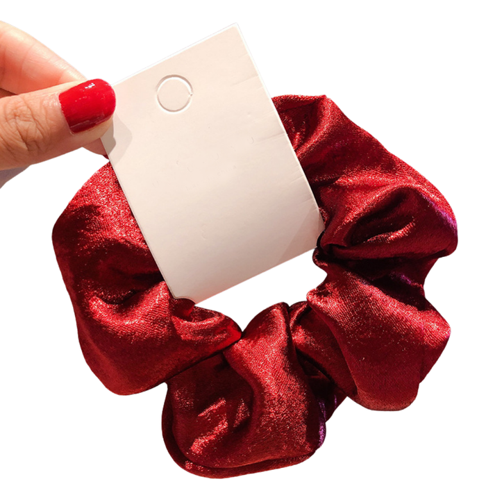 Metallic Sateng Scrunchie