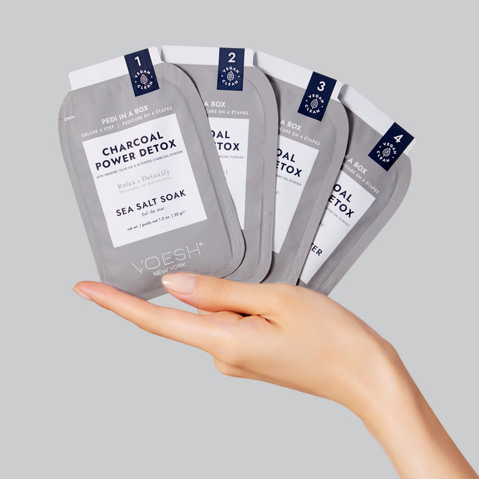 Voesh Pedi in a box - 4step Charcoal Power Detox
