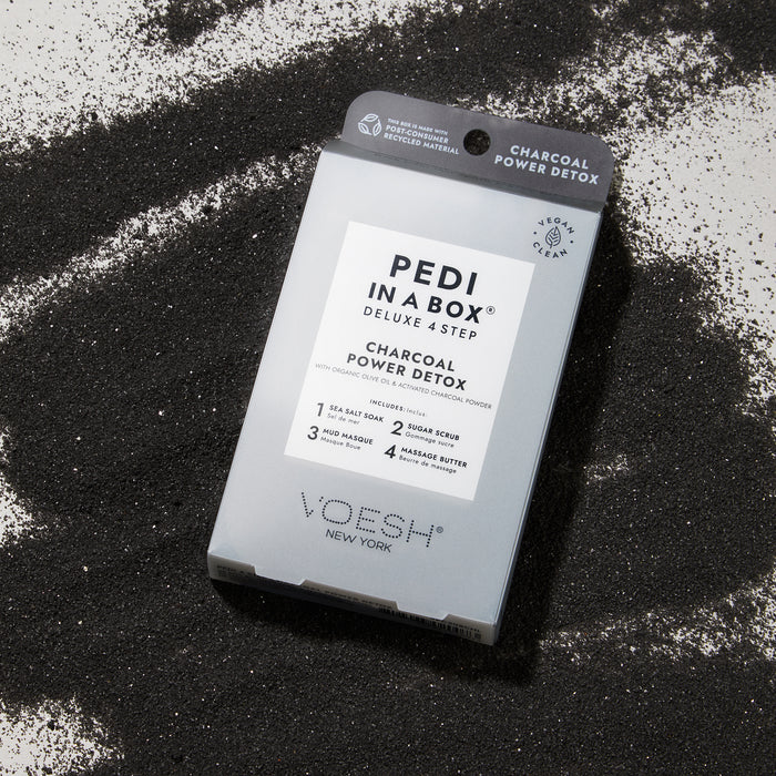 Voesh Pedi in a box - 4step Charcoal Power Detox